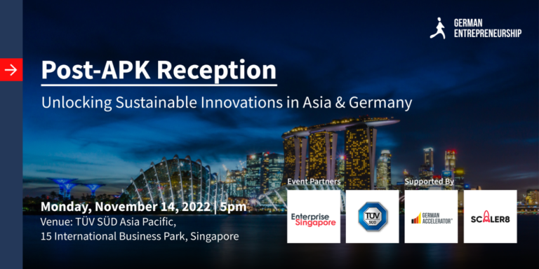 14 Nov: Post-APK Reception: Unlocking Sustainable Innovations in Asia & Germany